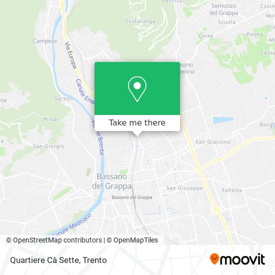 Quartiere Cà Sette map