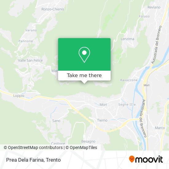 Prea Dela Farina map
