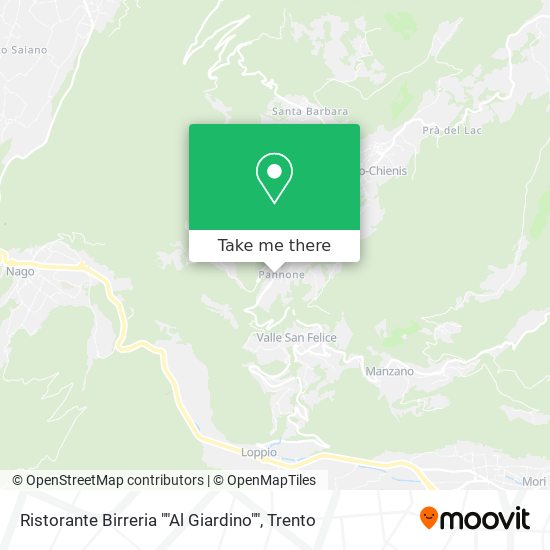 Ristorante Birreria ""Al Giardino"" map