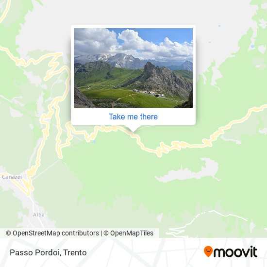 Passo Pordoi map