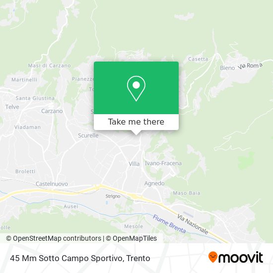 45 Mm Sotto Campo Sportivo map