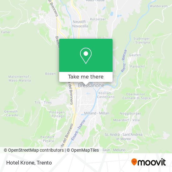 Hotel Krone map