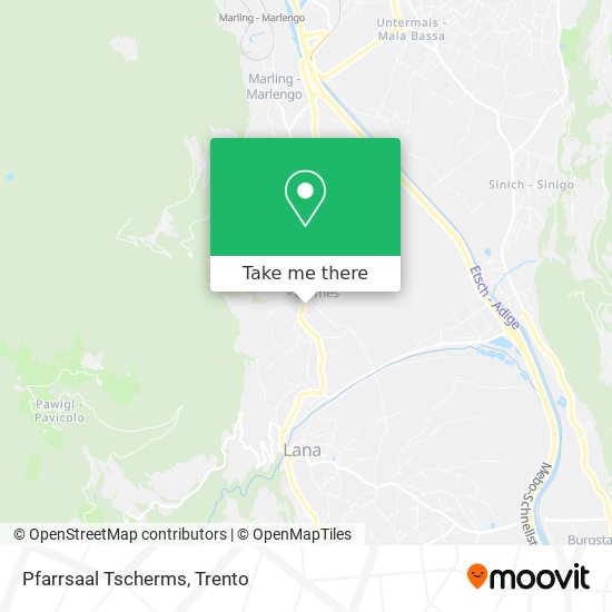 Pfarrsaal Tscherms map