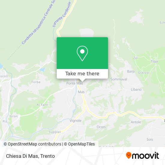 Chiesa Di Mas map