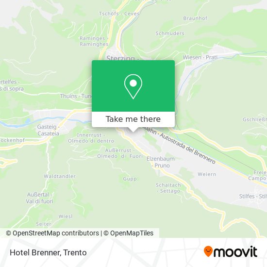 Hotel Brenner map