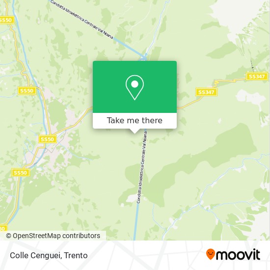 Colle Cenguei map