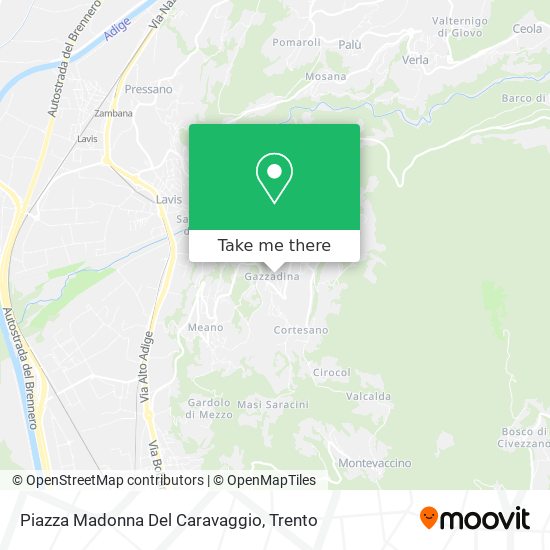 Piazza Madonna Del Caravaggio map