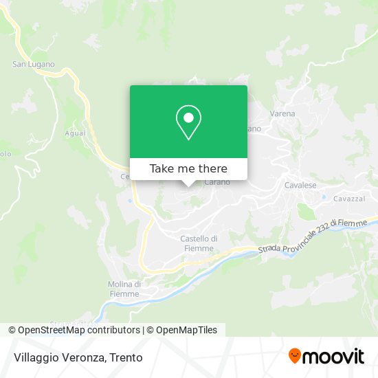 Villaggio Veronza map