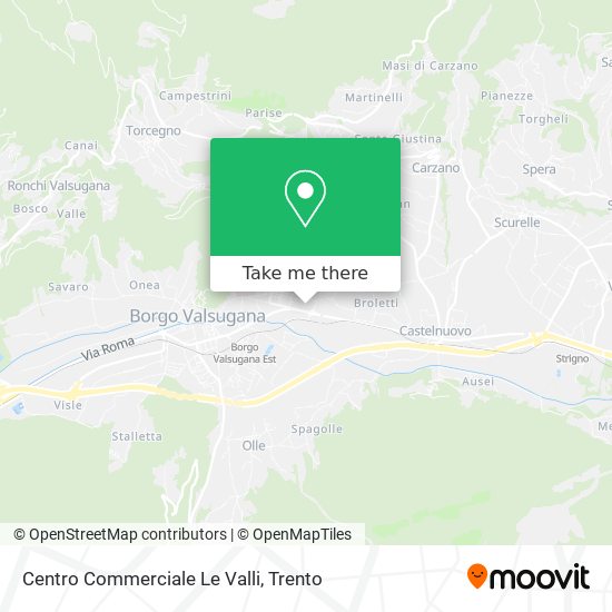 Centro Commerciale Le Valli map
