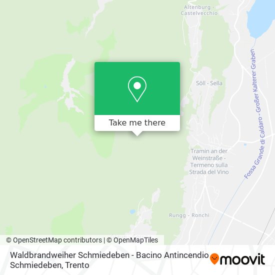 Waldbrandweiher Schmiedeben - Bacino Antincendio Schmiedeben map