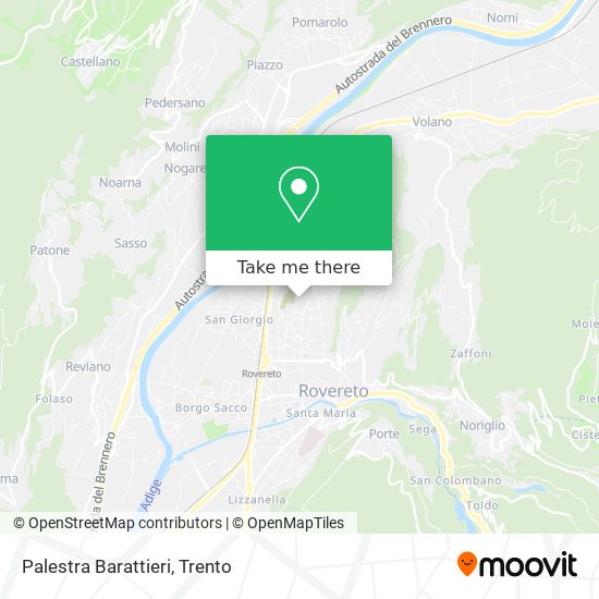 Palestra Barattieri map