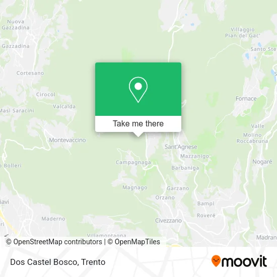 Dos Castel Bosco map