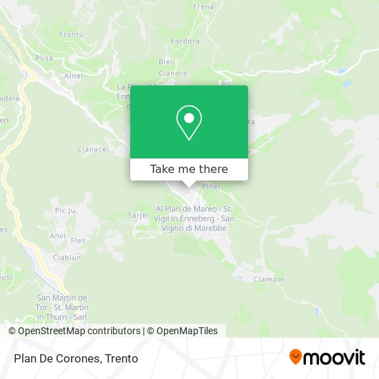 Plan De Corones map