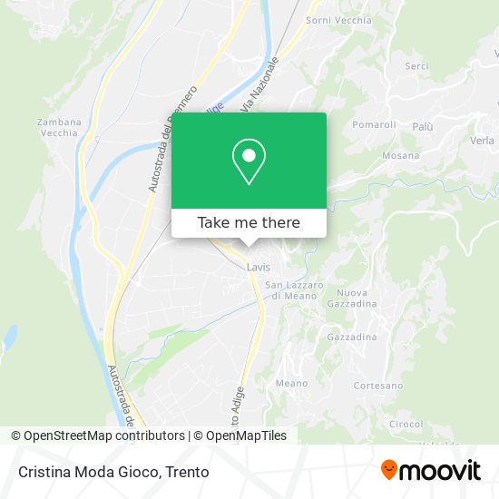 Cristina Moda Gioco map
