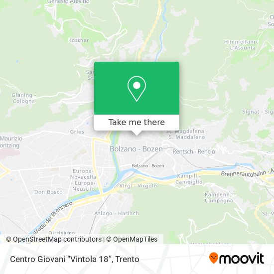 Centro Giovani “Vintola 18” map