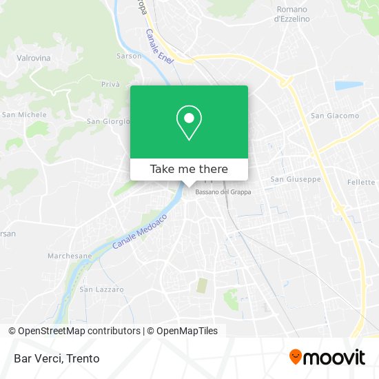 Bar Verci map