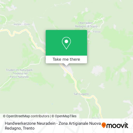 Handwerkerzone Neuradein - Zona Artigianale Nuova Redagno map