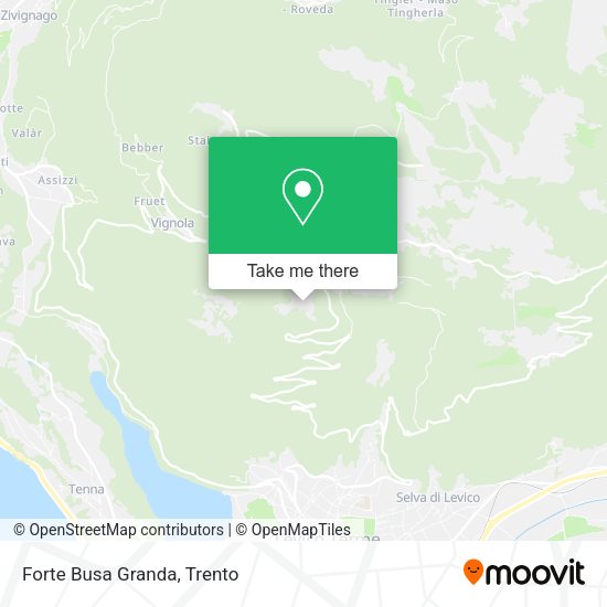 Forte Busa Granda map