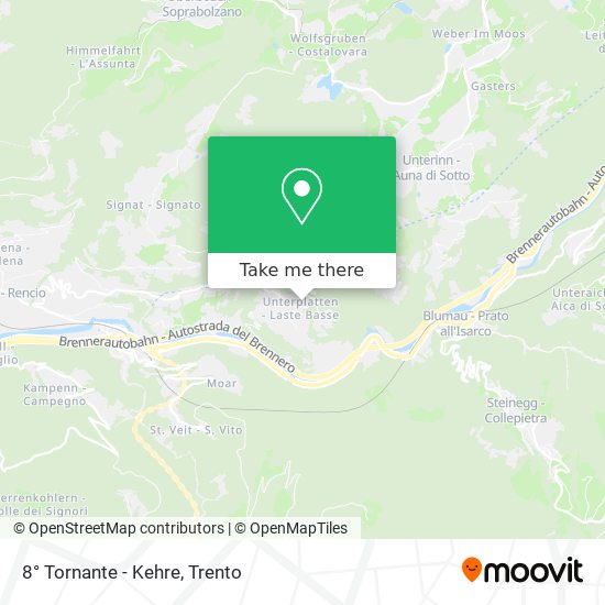 8° Tornante - Kehre map