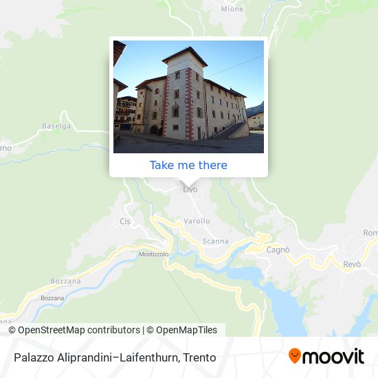 Palazzo Aliprandini–Laifenthurn map