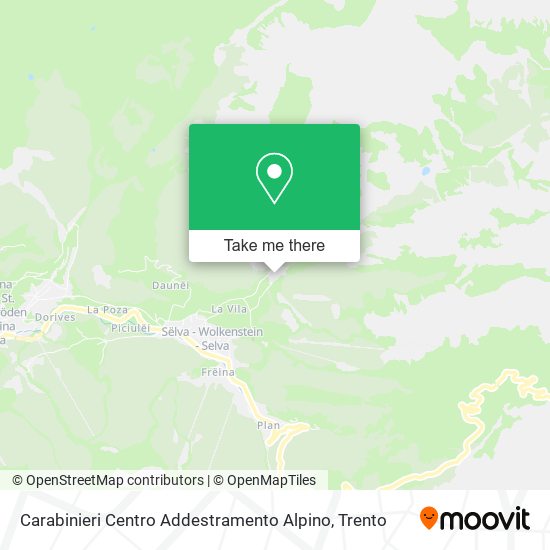 Carabinieri Centro Addestramento Alpino map
