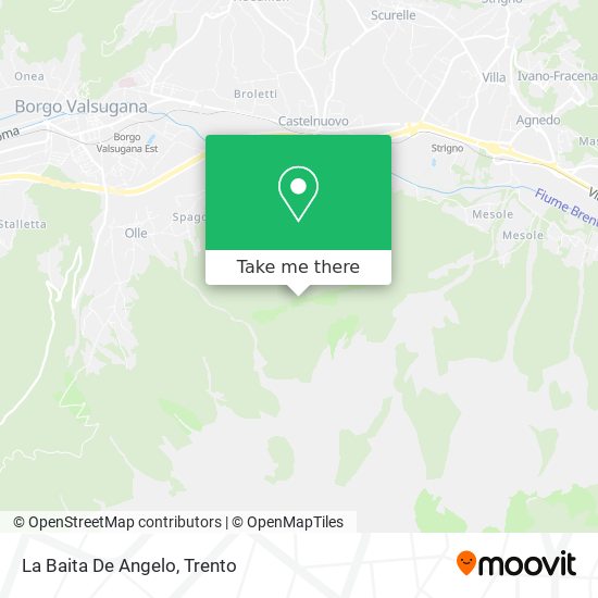 La Baita De Angelo map