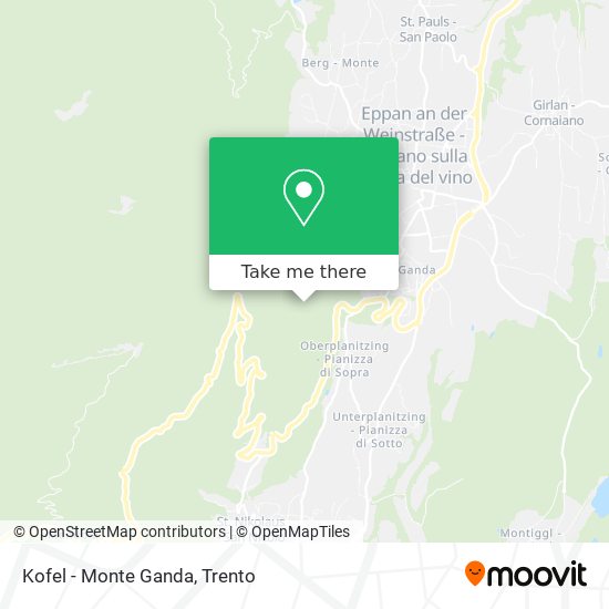 Kofel - Monte Ganda map