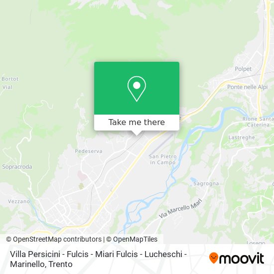 Villa Persicini - Fulcis - Miari Fulcis - Lucheschi - Marinello map