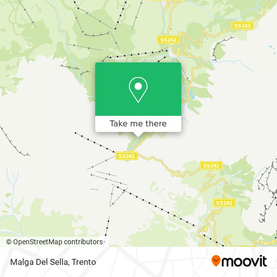 Malga Del Sella map