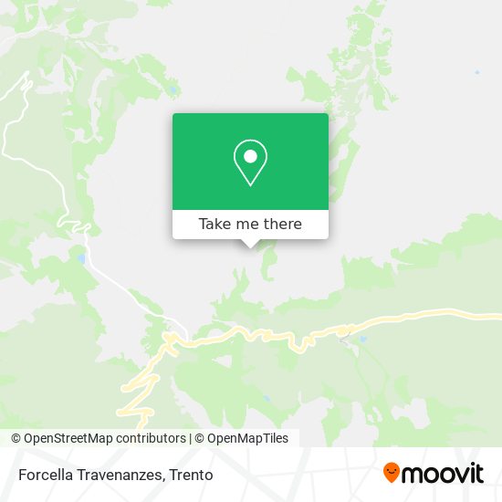 Forcella Travenanzes map