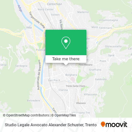 Studio Legale Avvocato Alexander Schuster map