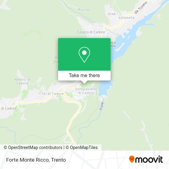 Forte Monte Ricco map