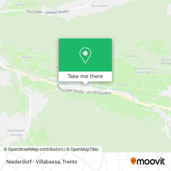 Niederdorf - Villabassa map