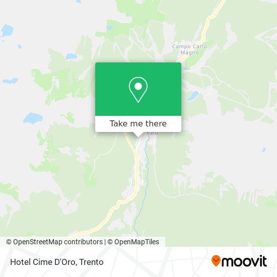 Hotel Cime D'Oro map