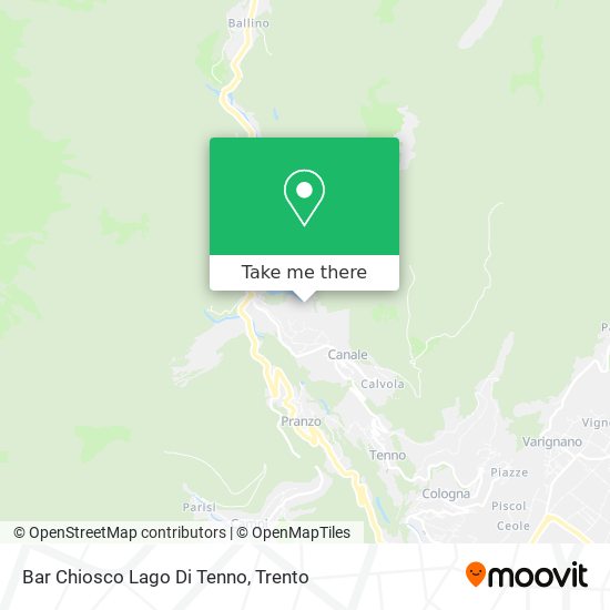 Bar Chiosco Lago Di Tenno map