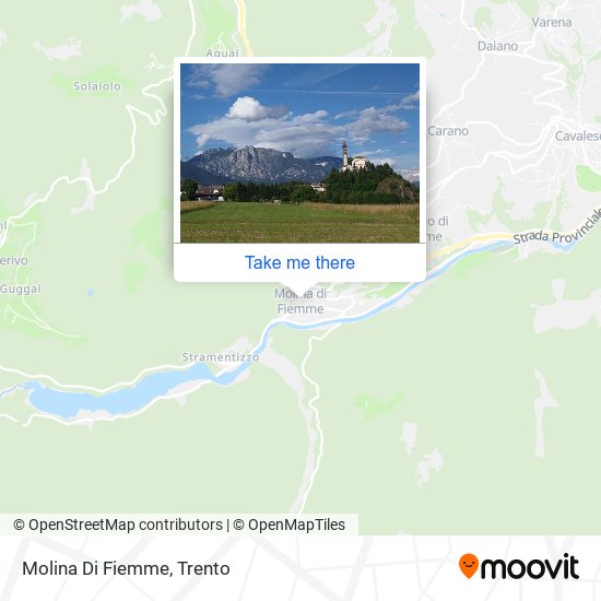Molina Di Fiemme map