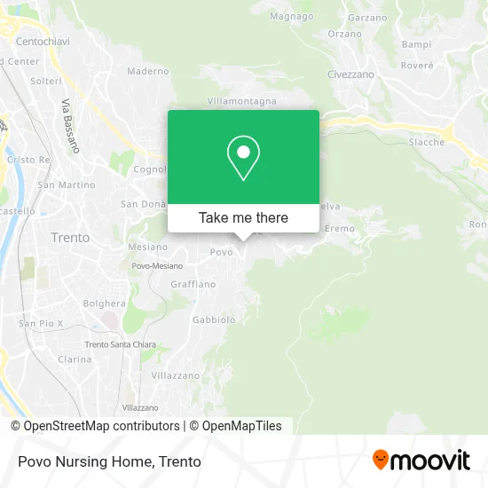 Povo Nursing Home map