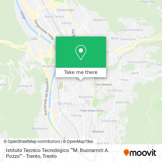 Istituto Tecnico Tecnologico ""M. Buonarroti A. Pozzo"" - Trento map