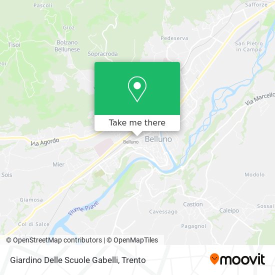 Giardino Delle Scuole Gabelli map