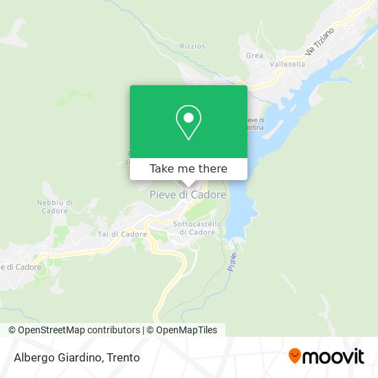 Albergo Giardino map