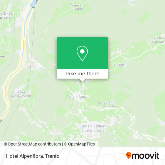 Hotel Alpenflora map