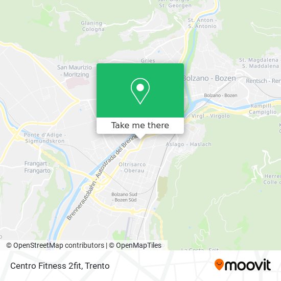 Centro Fitness 2fit map