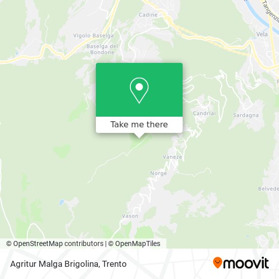 Agritur Malga Brigolina map