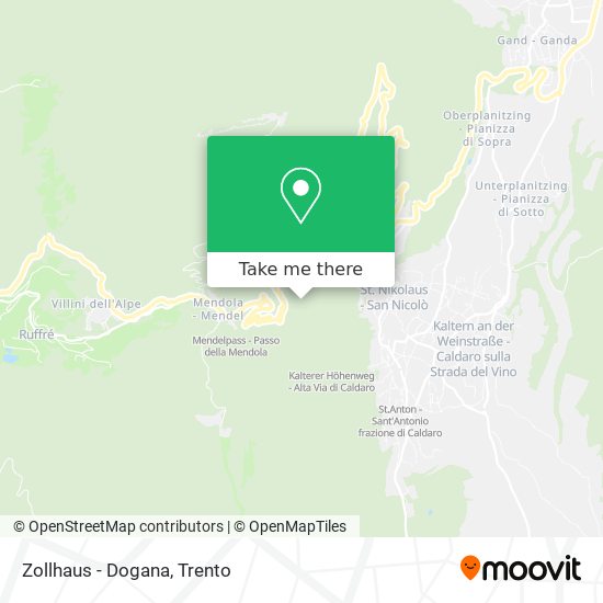 Zollhaus - Dogana map