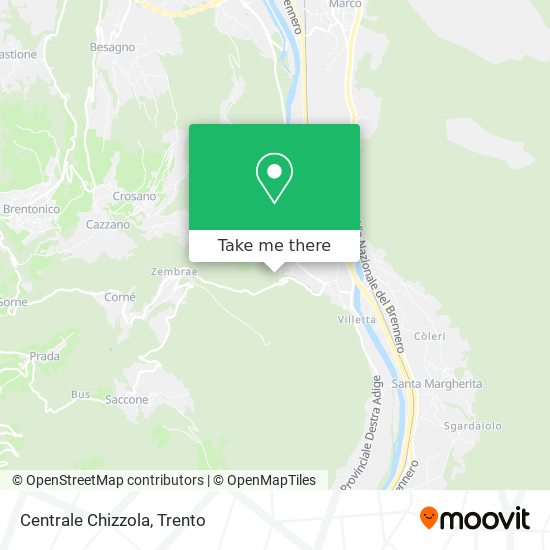 Centrale Chizzola map
