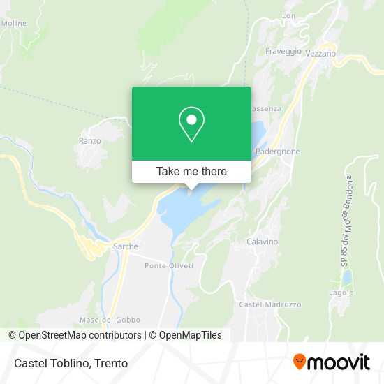 Castel Toblino map