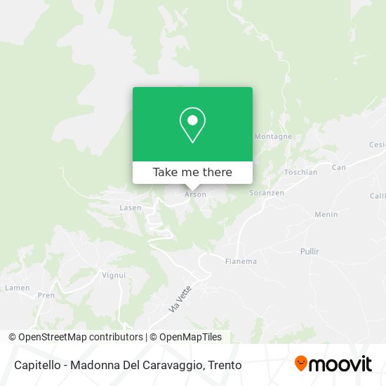 Capitello - Madonna Del Caravaggio map