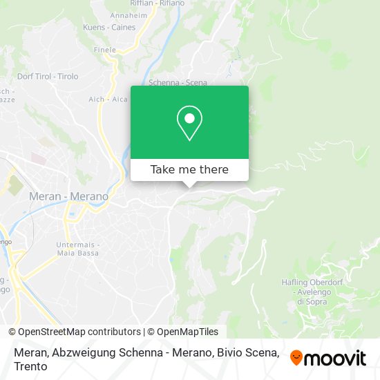 Meran, Abzweigung Schenna - Merano, Bivio Scena map