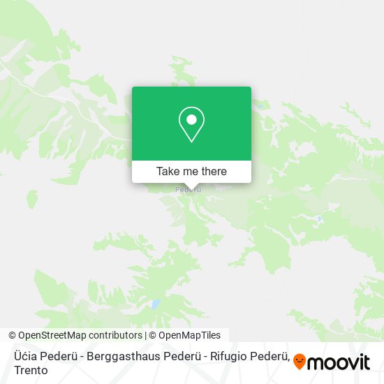 Üćia Pederü - Berggasthaus Pederü - Rifugio Pederü map