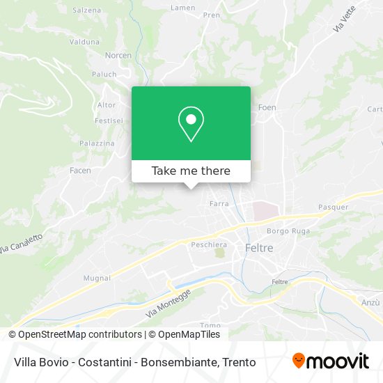 Villa Bovio - Costantini - Bonsembiante map